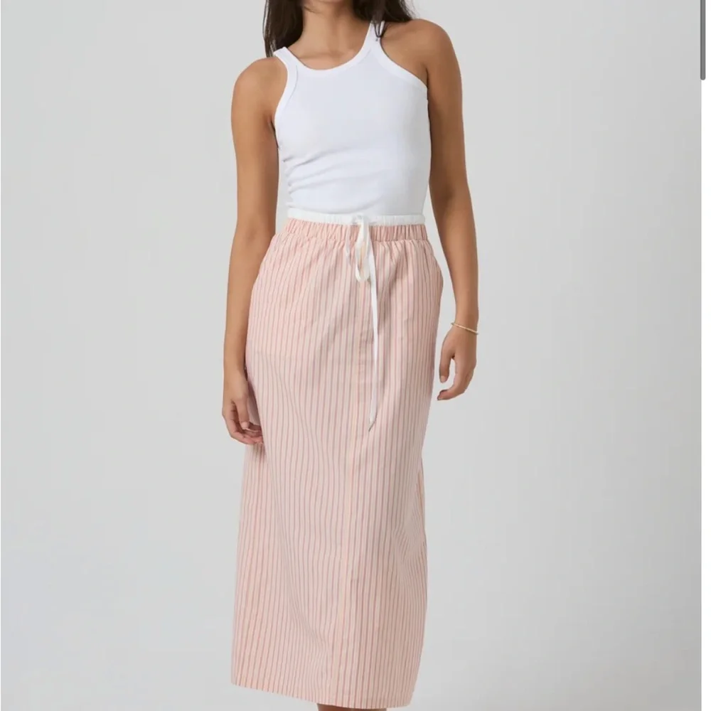 Alex Striped Pink Maxi Skirt